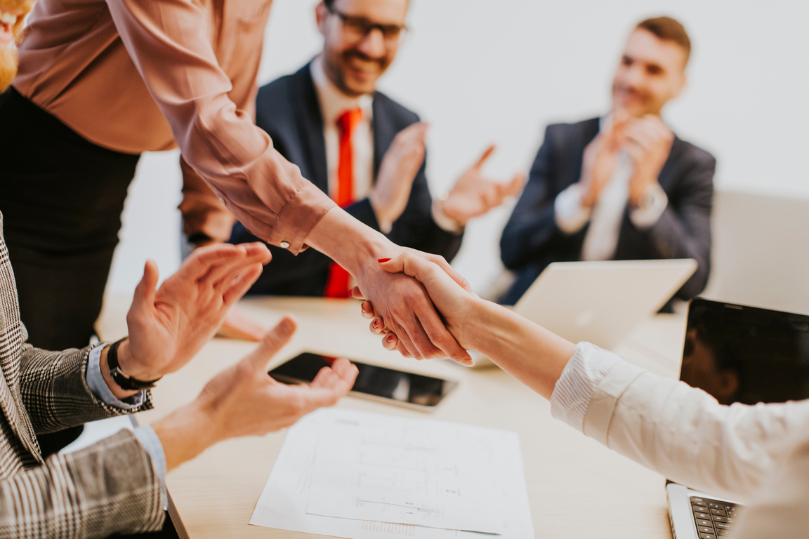 Business People Shaking Hands